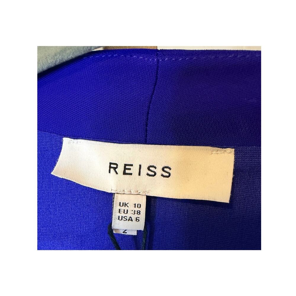 REISS Bailey Plunge Neckline Cutout Back Maxi Dress Size 10 NWT - Picture 7 of 10